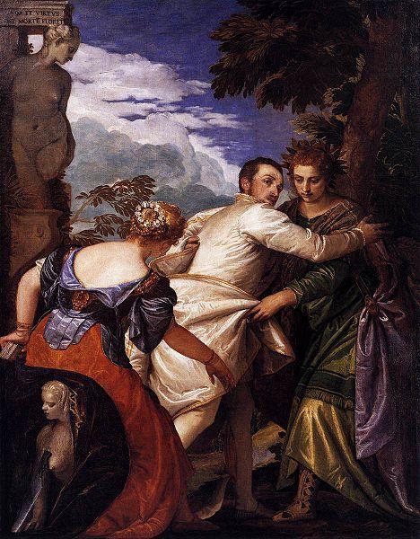 Paolo  Veronese Honor et Virtus post mortem floret oil painting image